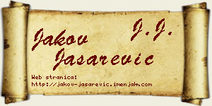 Jakov Jašarević vizit kartica